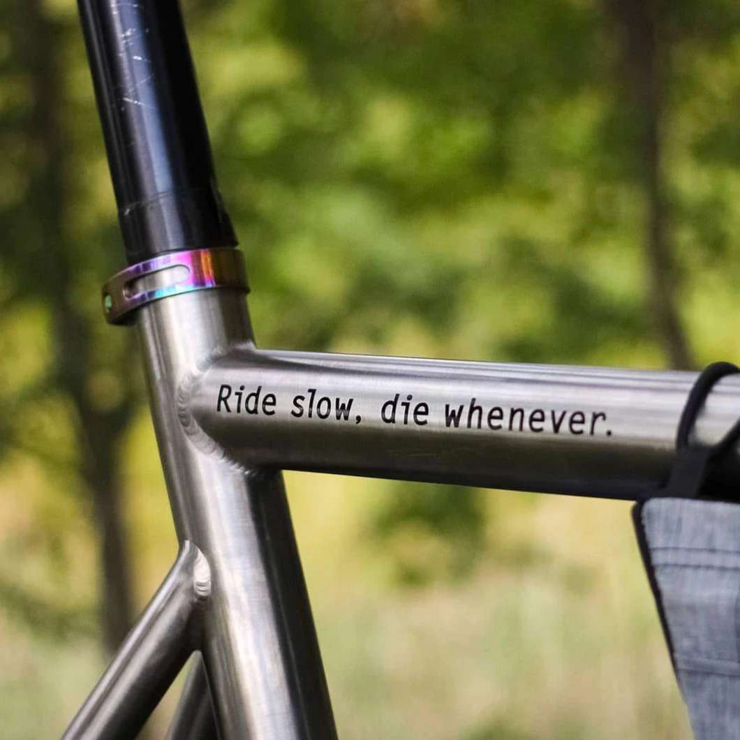 Stridsland Ride Slow, Die Whenever Sticker Wizard Works